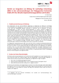 20240819_Bericht zur Integration von BNE in den LV der PH VS